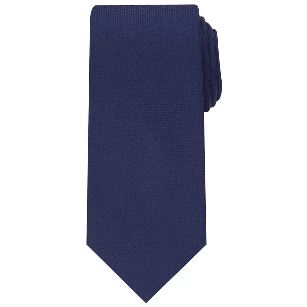 Bespoke Solid Navy Oxford Tie